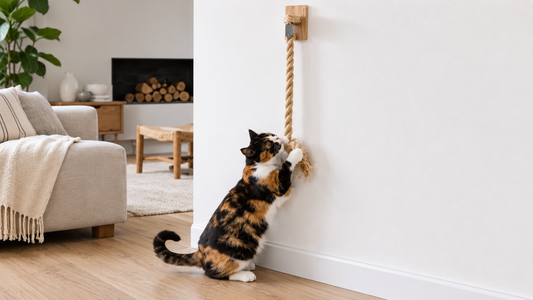 Cuerda de pared para gatos: rasca y trepa